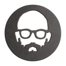 Babish 8 Inch Round Cast Iron Trivet in Black